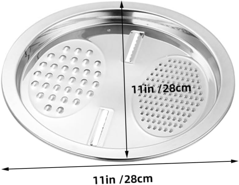 Mobestech 2Pcs Stainless Steel Rotary Kitchen Grater Vegetable Cheese Potato Shredder Slicer Dishwasher Safe - Image 2